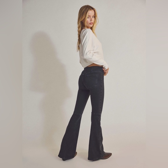 NWOT Free People Penny Pull On Flare Jeans Women’s Size 25 - Picture 2 of 5